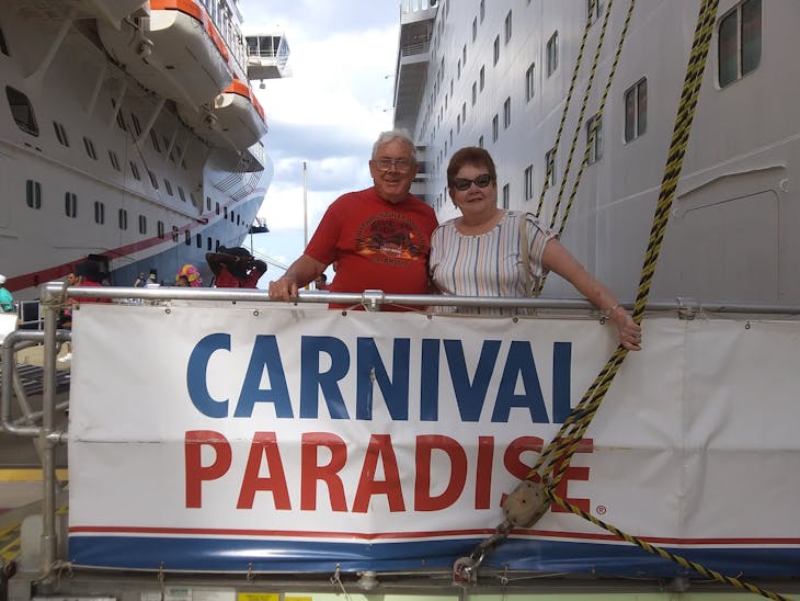 We are on dream, posed on ship next to us - Carnival Dream