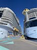 Two huge ships with LOTS of people docked at Coco Cay.