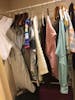 Walk-in closet rod
