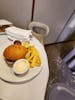 Burger from room service