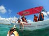 snorkel boat from Krazy Lobster in Costa Maya