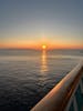 Last sunset at sea