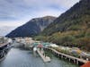 Beautiful views right from the ship in Skagway. 