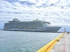 The Harmony of the Seas docked at Costa Maya