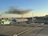 Explosion at the LA port delayed our departure. 