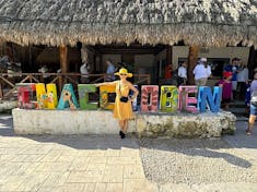 The entrance to Chacchoben Archeology Park