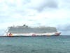 The NCL Joy docked at Cozumel