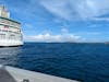 Walking on the pier back to the ship