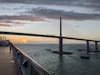 Under the Sunshine Skyway bridge!