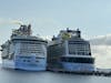 Amazing ships from Royal Caribbean at port in Aruba