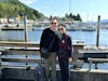 A happy couple from the Quantum of the Seas in downtown Ketchikan