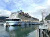 The Quantum of the Seas docked in downtown Juneau