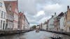 Bruges from canal boat