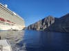 tendering from ship onto Santorini