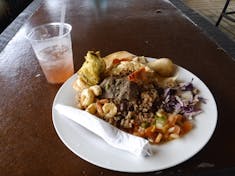 Coxen Hole, Roatan, Bay Islands, Honduras - Buffet lunch at Little French Key