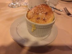 Soufflé in main dining room