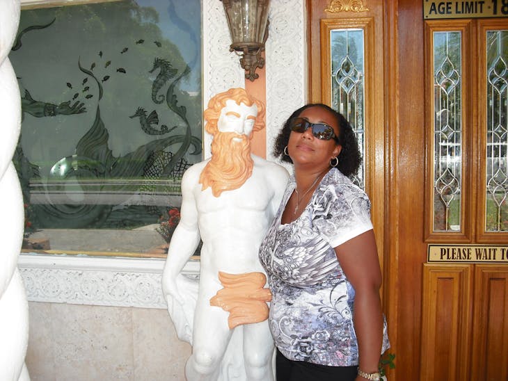 Me and  my new man...LOL! - Carnival Conquest