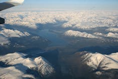 Flying out of Whitehorse, Yukon