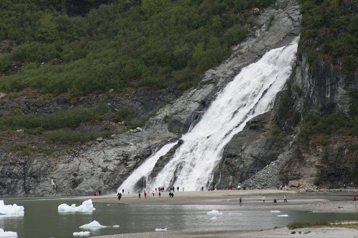 We took a Juneau Tours shuttle bus out to the Mendenhall Glacier ($14 per person there and back), an - Celebrity Infinity