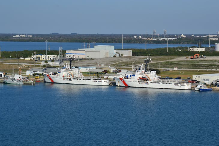 Coast Guard Ships in port - Carnival Dream