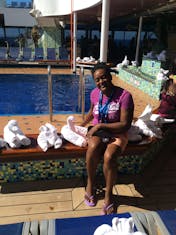 Charlotte Amalie, St. Thomas - Chilling with the towel animals