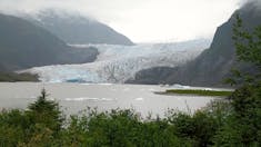 Mendenhall Glacier, easy to see in Juneau