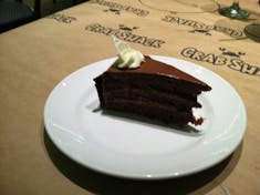 Chocolate cake in the Crab Shack on Royal Princess