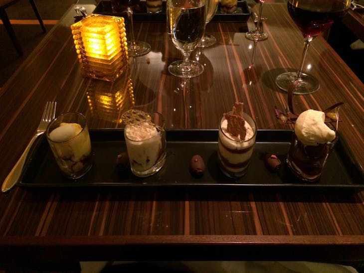 Fahrenheit 555 Steakhouse, chocolate sampler - Carnival Sunshine