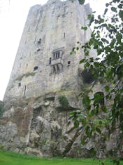 Blarney Castle, stone is on top, see folks on castle floor in previous picture. 