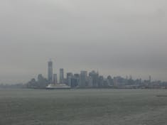 New York, New York - Leaving NY ust before the port is closed due to incoming Sandy