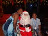 Posing with santa....lol