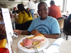 Miami, Florida - My son first lunch
