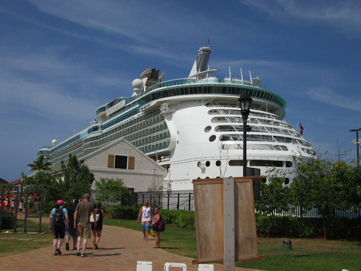 At port in Falmouth, Jamaica - Freedom of the Seas