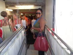 Basseterre, St. Kitts - On the gangway 