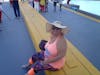 resting on the pier