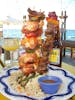 Amazing skewers at Margaritaville, Cozumel