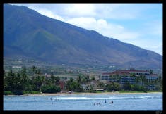 Surfers in Lahaina