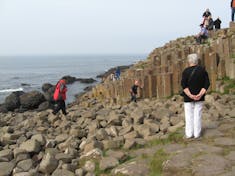 Cork, Ireland--Giant's Causeway, world famous basalt column rock formations