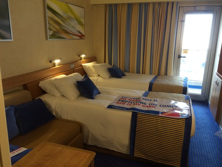 Outside cabin on deck 8 aft - Carnival Sunshine