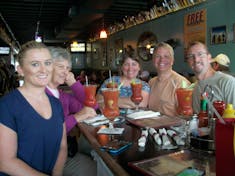 Anchorage, Alaska - At Humpy’s in Anchorage – love the Bloody Mary Bar and halibut tacos