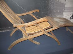 Only surviving original Titanic deck chair, Halifax museum