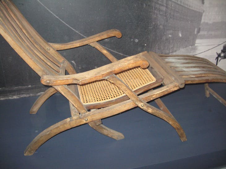 Only surviving original Titanic deck chair, Halifax museum - Royal Princess