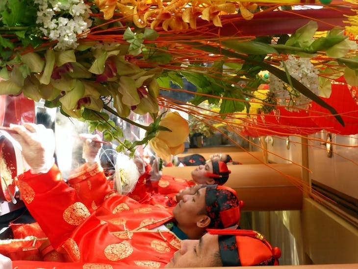 Costumed Servers Buffet served on the Lido Deck - Amsterdam