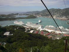 Charlotte Amalie, St. Thomas - View of Cruise Ships @ Paradise Point #3