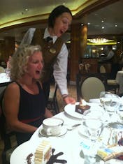 Dana gets surprised with a cake on Royal Princess