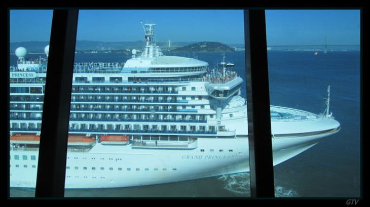 San Francisco, California - View of Grand Princess from the Crown Princess