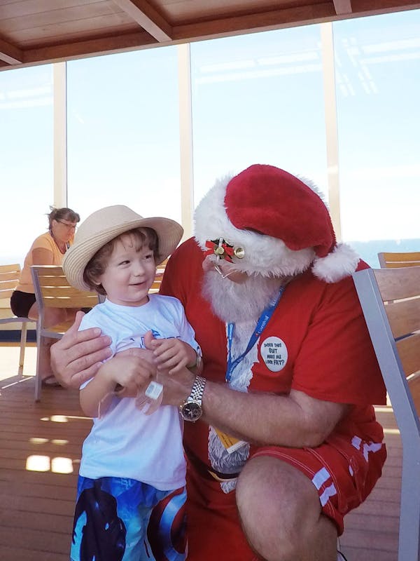 !st Picture with Santa - Carnival Magic