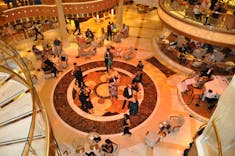 Dancing in the atrium on Royal Princess