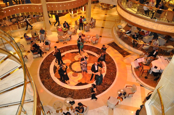 Dancing in the atrium on Royal Princess - Royal Princess