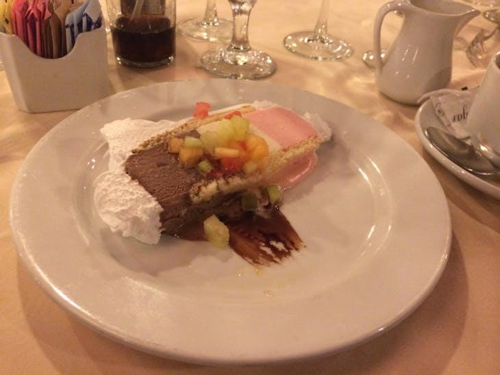 Baked Alaska in Main Dining Room - Carnival Ecstasy